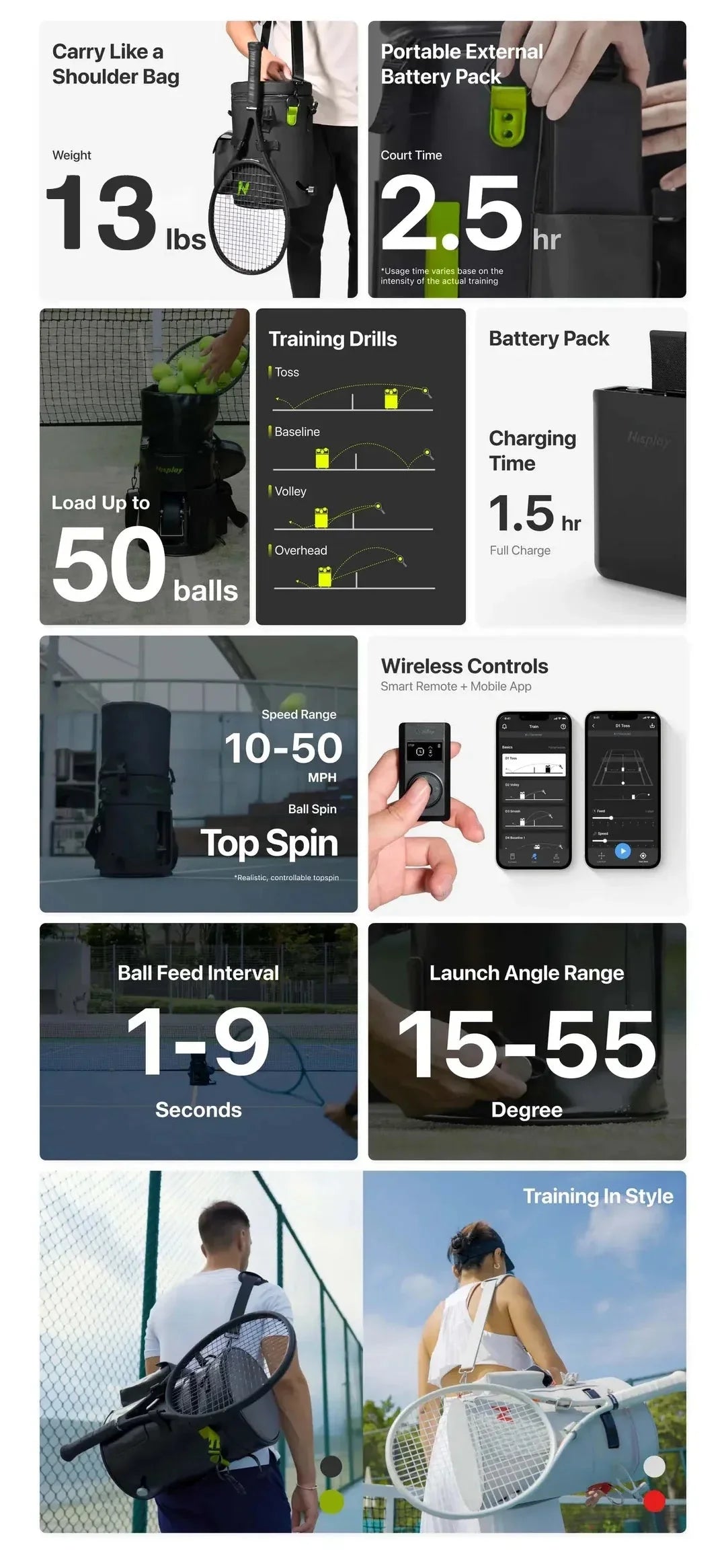🎾 Game-Changing Portable Tennis Ball Machine | Elevate Your Solo Practice